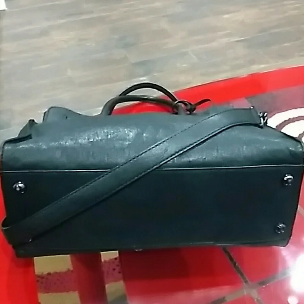 Michael Kors Black Satchel with Gold Hardware